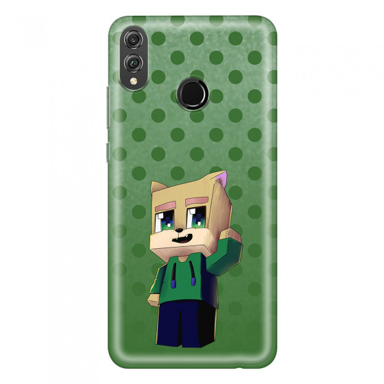 HONOR - Honor 8X - Soft Clear Case - Green Fox Player