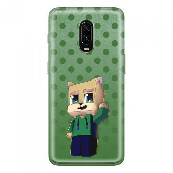 ONEPLUS - OnePlus 6T - Soft Clear Case - Green Fox Player