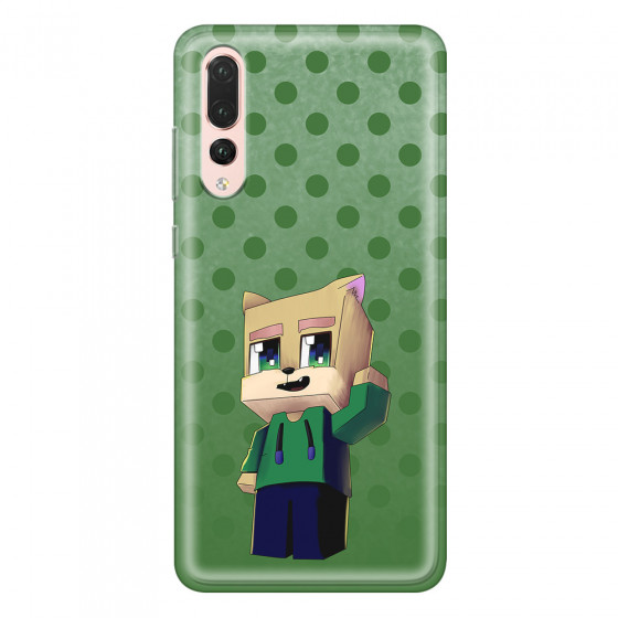 HUAWEI - P20 Pro - Soft Clear Case - Green Fox Player