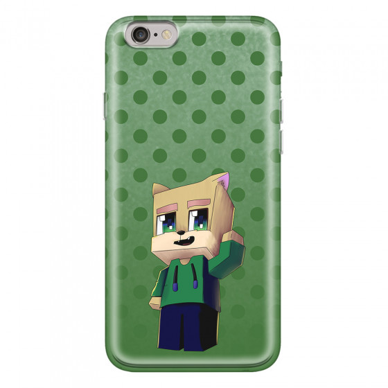 APPLE - iPhone 6S - Soft Clear Case - Green Fox Player