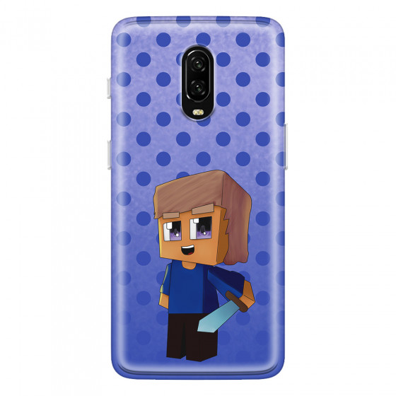 ONEPLUS - OnePlus 6T - Soft Clear Case - Blue Sword Kid