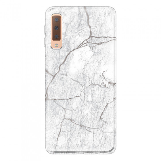 SAMSUNG - Galaxy A7 2018 - Soft Clear Case - Pure Marble Collection II.