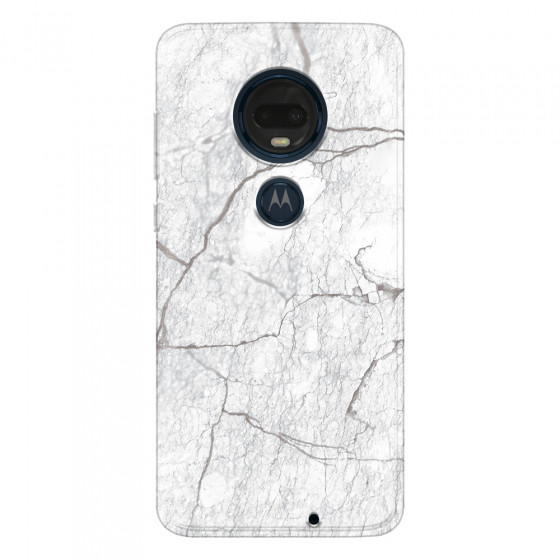 MOTOROLA by LENOVO - Moto G7 Plus - Soft Clear Case - Pure Marble Collection II.