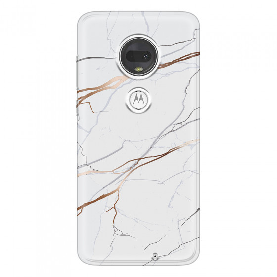 MOTOROLA by LENOVO - Moto G7 - Soft Clear Case - Pure Marble Collection IV.