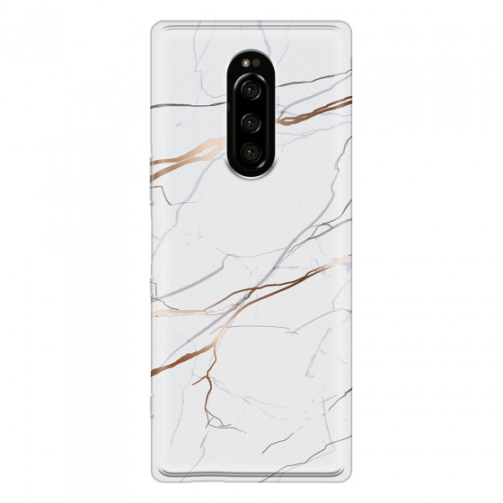 SONY - Sony Xperia 1 - Soft Clear Case - Pure Marble Collection IV.
