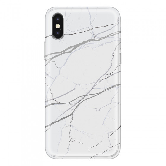 APPLE - iPhone XS - Soft Clear Case - Pure Marble Collection V.