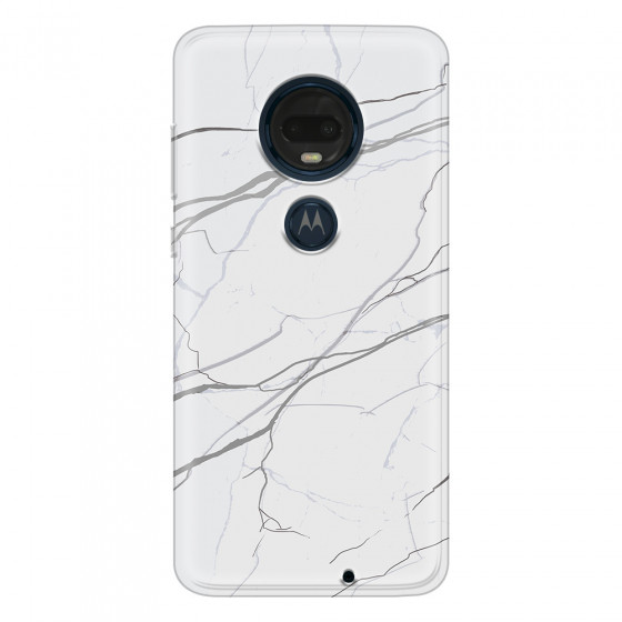 MOTOROLA by LENOVO - Moto G7 Plus - Soft Clear Case - Pure Marble Collection V.
