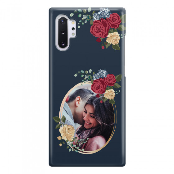 SAMSUNG - Galaxy Note 10 Plus - 3D Snap Case - Blue Floral Mirror Photo
