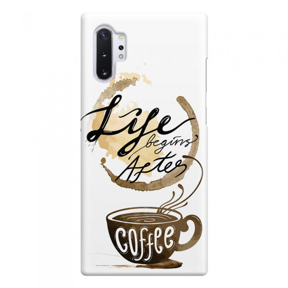 SAMSUNG - Galaxy Note 10 Plus - 3D Snap Case - Life begins after coffee