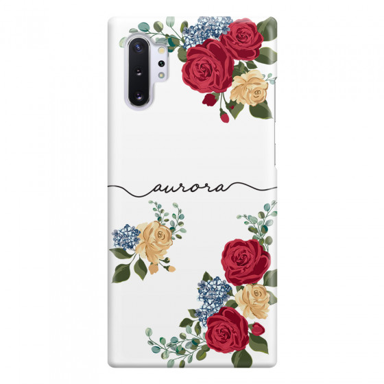 SAMSUNG - Galaxy Note 10 Plus - 3D Snap Case - Red Floral Handwritten