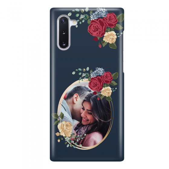 SAMSUNG - Galaxy Note 10 - 3D Snap Case - Blue Floral Mirror Photo