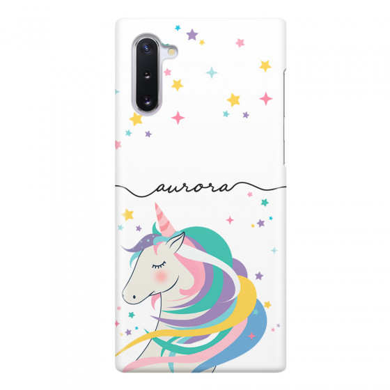 SAMSUNG - Galaxy Note 10 - 3D Snap Case - Clear Unicorn Handwritten
