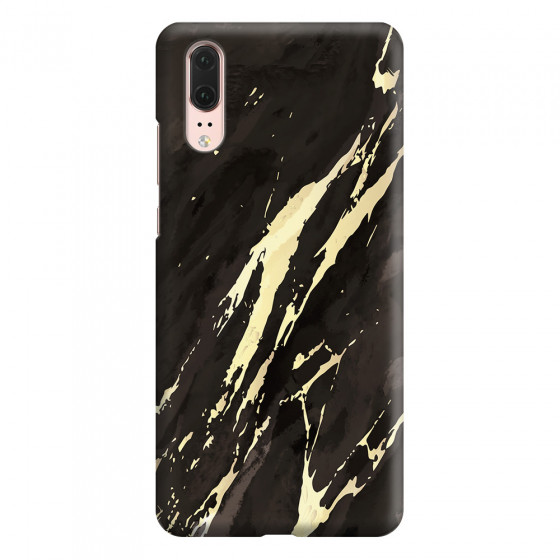 HUAWEI - P20 - 3D Snap Case - Marble Ivory Black