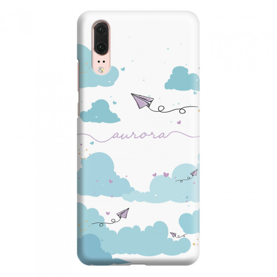 HUAWEI - P20 - 3D Snap Case - Up in the Clouds Purple