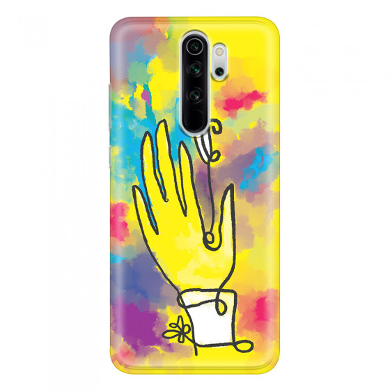 XIAOMI - Xiaomi Redmi Note 8 Pro - Soft Clear Case - Abstract Hand Paint