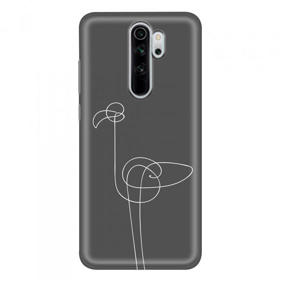 XIAOMI - Xiaomi Redmi Note 8 Pro - Soft Clear Case - Flamingo Drawing