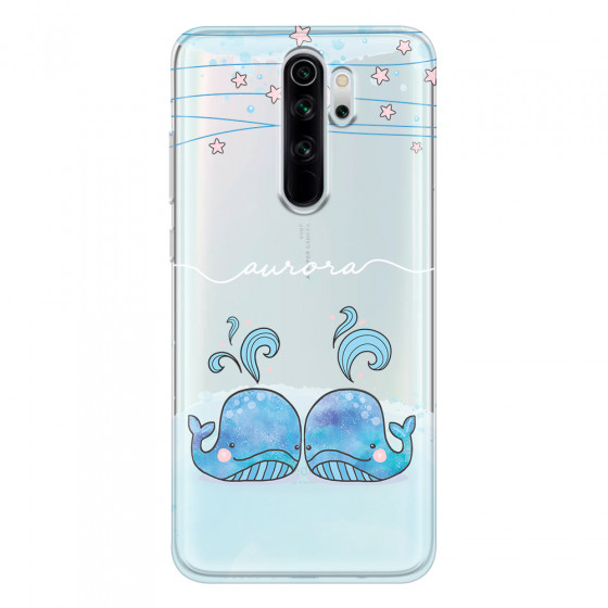 XIAOMI - Xiaomi Redmi Note 8 Pro - Soft Clear Case - Little Whales White