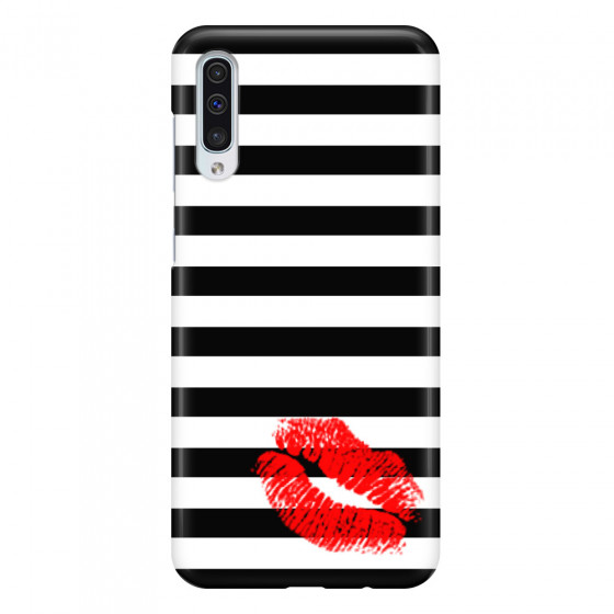 SAMSUNG - Galaxy A50 - 3D Snap Case - B&W Lipstick