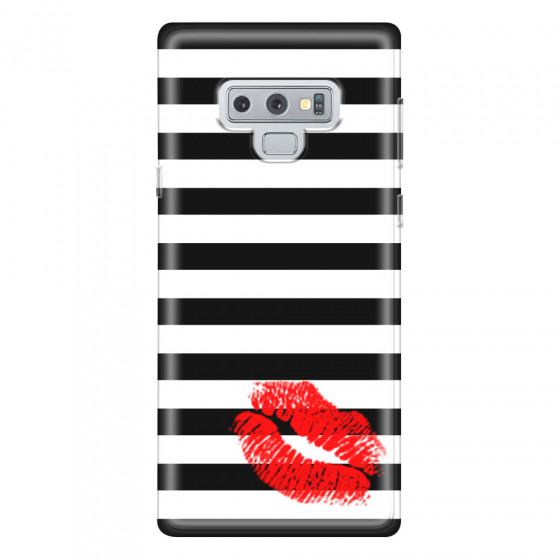 SAMSUNG - Galaxy Note 9 - Soft Clear Case - B&W Lipstick