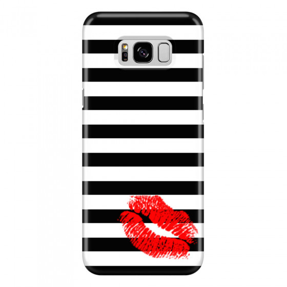 SAMSUNG - Galaxy S8 - 3D Snap Case - B&W Lipstick