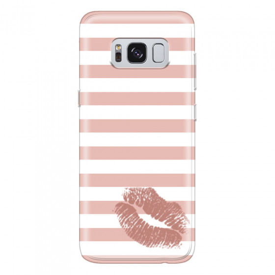 SAMSUNG - Galaxy S8 - Soft Clear Case - Pink Lipstick