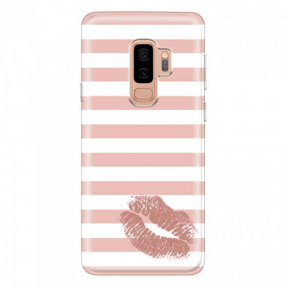 SAMSUNG - Galaxy S9 Plus 2018 - Soft Clear Case - Pink Lipstick