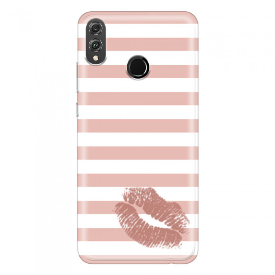 HONOR - Honor 8X - Soft Clear Case - Pink Lipstick