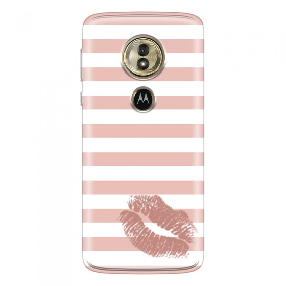 MOTOROLA by LENOVO - Moto G6 Play - Soft Clear Case - Pink Lipstick
