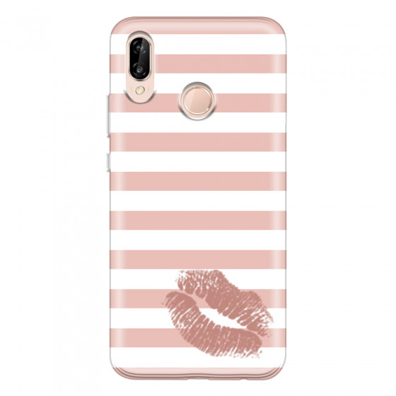 HUAWEI - P20 Lite - Soft Clear Case - Pink Lipstick