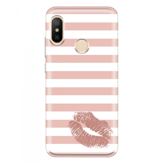 XIAOMI - Mi A2 - Soft Clear Case - Pink Lipstick