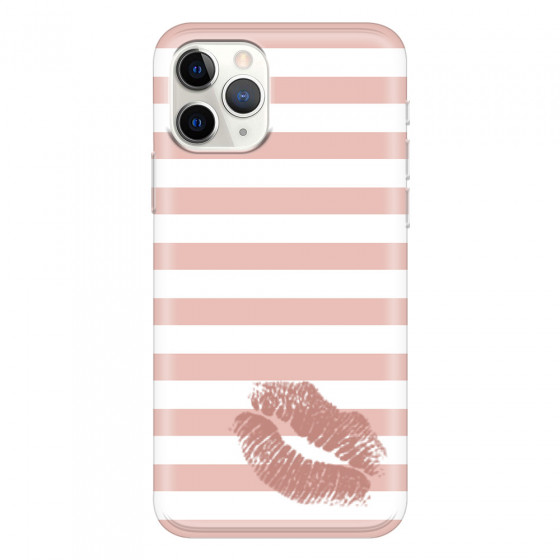 APPLE - iPhone 11 Pro Max - Soft Clear Case - Pink Lipstick
