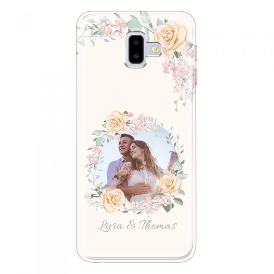 SAMSUNG - Galaxy J6 Plus 2018 - Soft Clear Case - Frame Of Roses