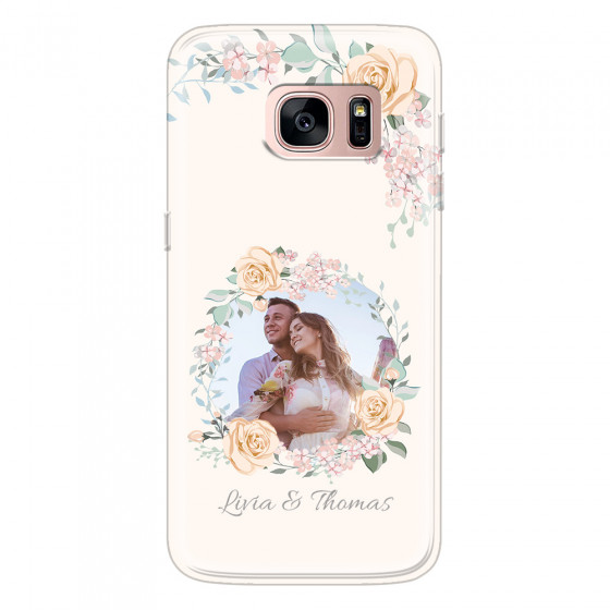 SAMSUNG - Galaxy S7 - Soft Clear Case - Frame Of Roses