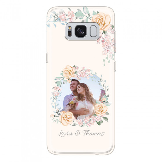 SAMSUNG - Galaxy S8 Plus - Soft Clear Case - Frame Of Roses