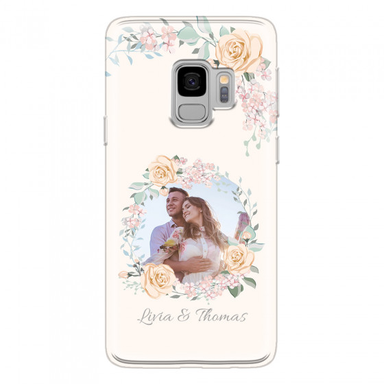 SAMSUNG - Galaxy S9 - Soft Clear Case - Frame Of Roses