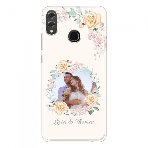 HONOR - Honor 8X - Soft Clear Case - Frame Of Roses