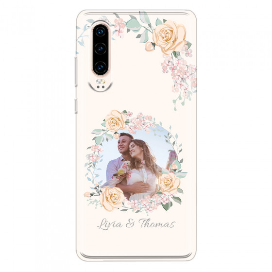 HUAWEI - P30 - Soft Clear Case - Frame Of Roses