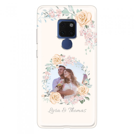 HUAWEI - Mate 20 - Soft Clear Case - Frame Of Roses