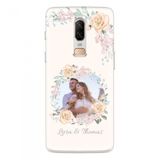 ONEPLUS - OnePlus 6 - Soft Clear Case - Frame Of Roses