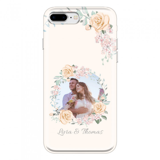 APPLE - iPhone 8 Plus - Soft Clear Case - Frame Of Roses