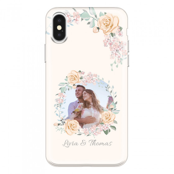 APPLE - iPhone X - Soft Clear Case - Frame Of Roses