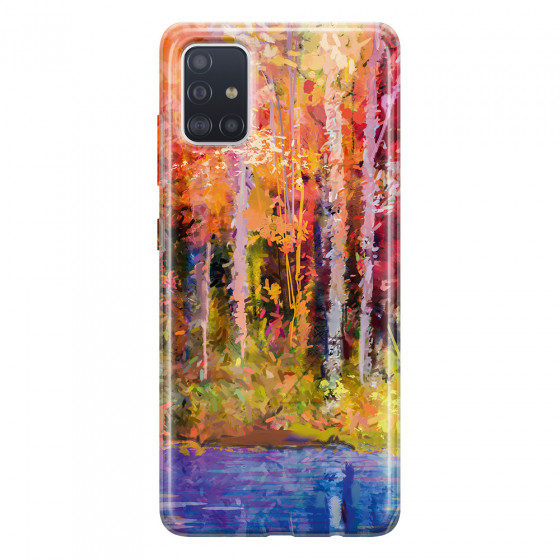 SAMSUNG - Galaxy A51 - Soft Clear Case - Autumn Silence