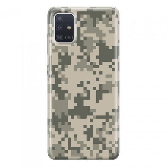 SAMSUNG - Galaxy A51 - Soft Clear Case - Digital Camouflage
