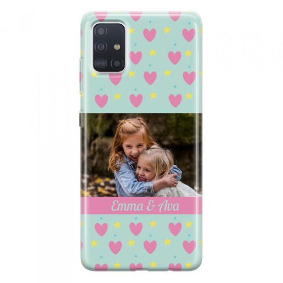 SAMSUNG - Galaxy A51 - Soft Clear Case - Heart Shaped Photo