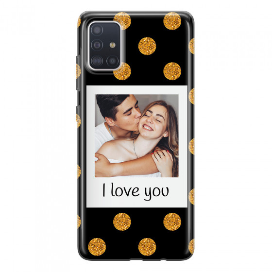 SAMSUNG - Galaxy A51 - Soft Clear Case - Single Love Dots Photo