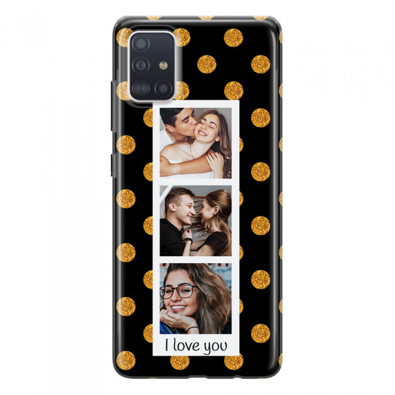 SAMSUNG - Galaxy A51 - Soft Clear Case - Triple Love Dots Photo