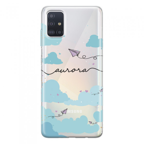 SAMSUNG - Galaxy A51 - Soft Clear Case - Up in the Clouds