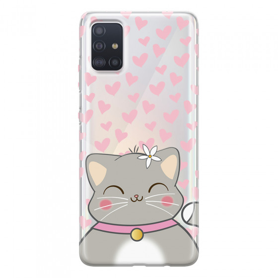 SAMSUNG - Galaxy A71 - Soft Clear Case - Kitty