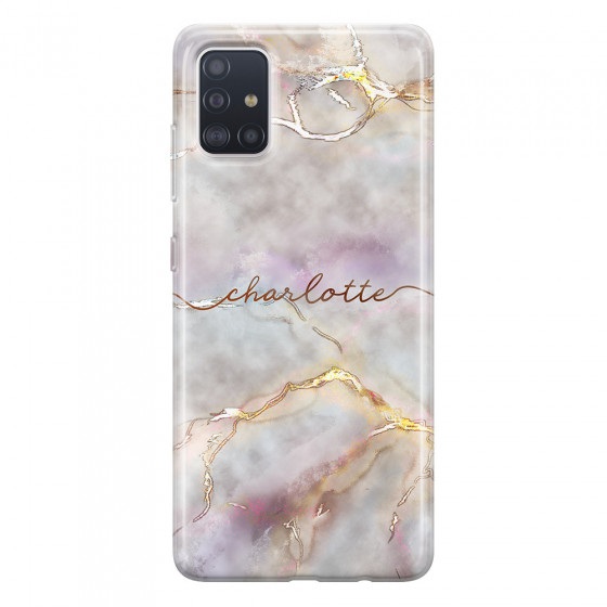 SAMSUNG - Galaxy A71 - Soft Clear Case - Marble Rootage