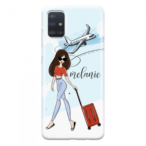SAMSUNG - Galaxy A71 - Soft Clear Case - Travelers Duo Brunette